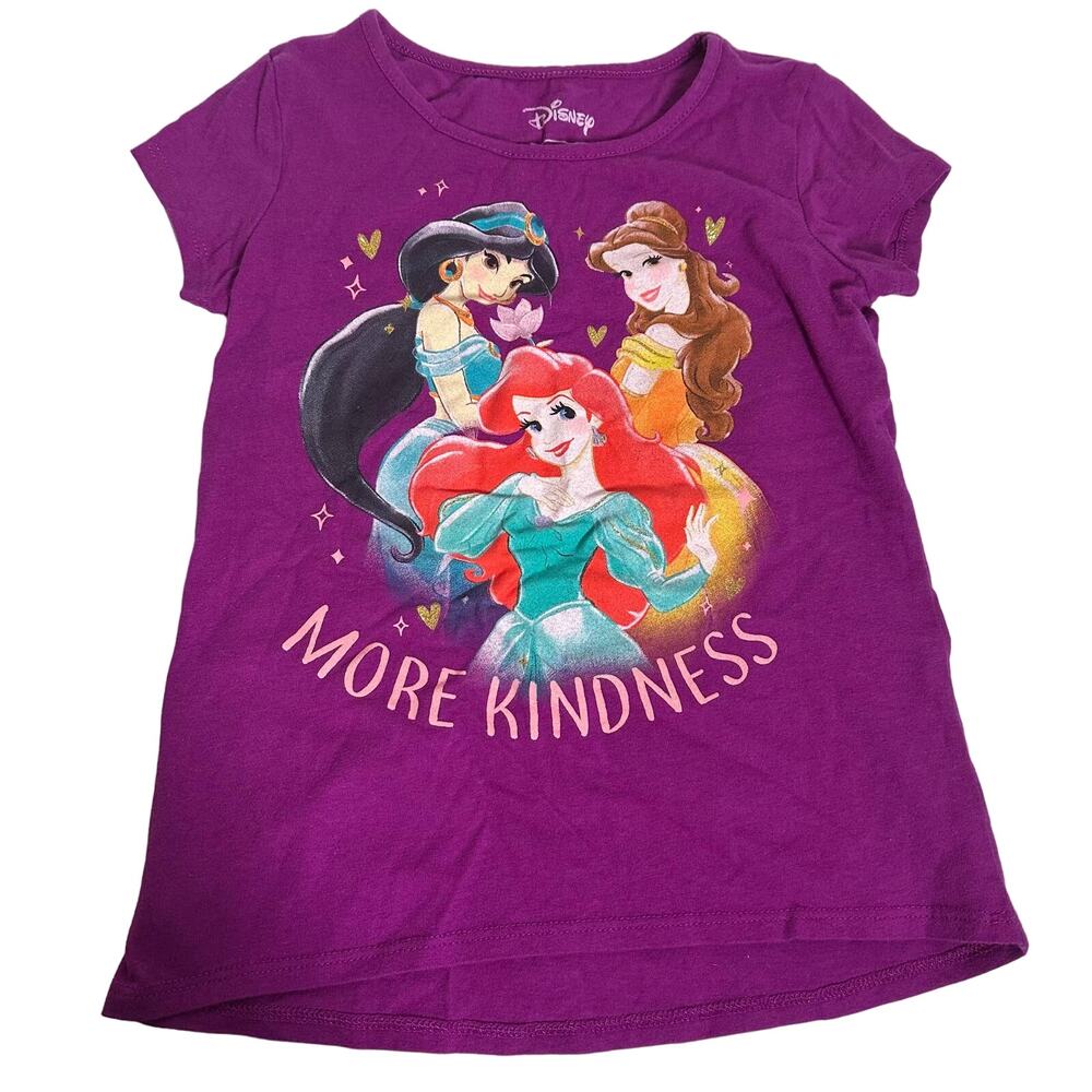 Disney Jumping Beans Purple Princess Kindness Girls Tee Size 6